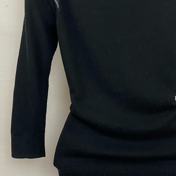 New York & Company Black Sheer Panel Cardigan Size XS P-15 - Picture 14 of 15